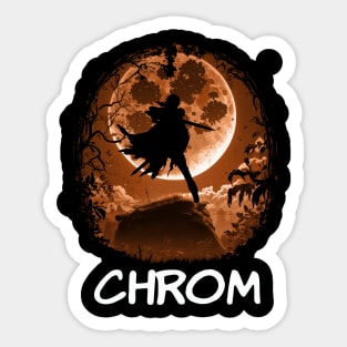 Echoes of Valor Pay Homage to Alm, Celica, and the Epic Journey of Fire Sticker